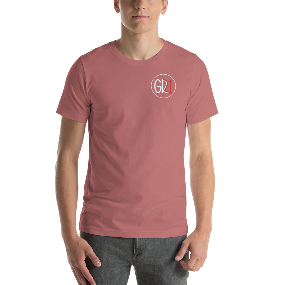"GR 21" by Giana Roo Shirt, White/Red Logo