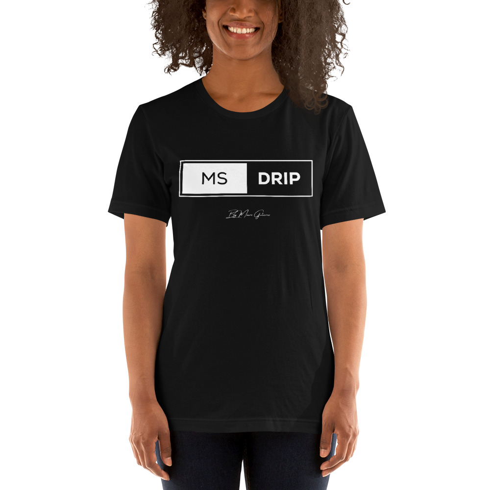 "MS Drip" by Mauro Gutierrez Shirt, White Logo
