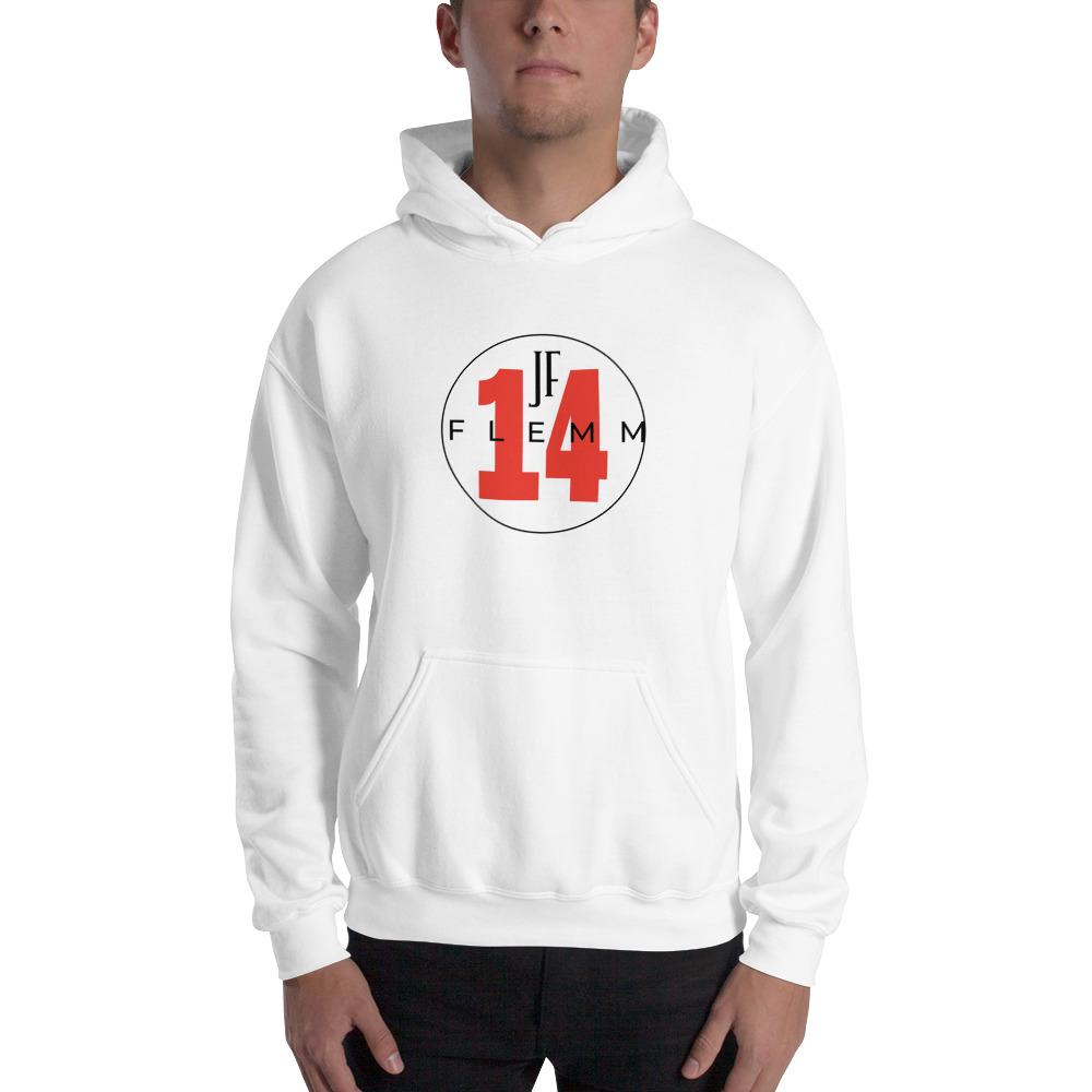 "Jflemms" by Jeremiah Flemmons Hoodie, Black Logo