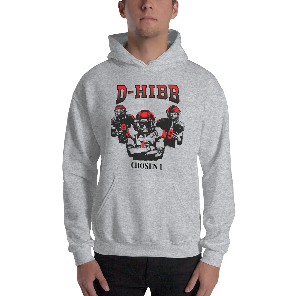 "D-Hibb" by Devin Hibbitt Hoodie, Black Logo