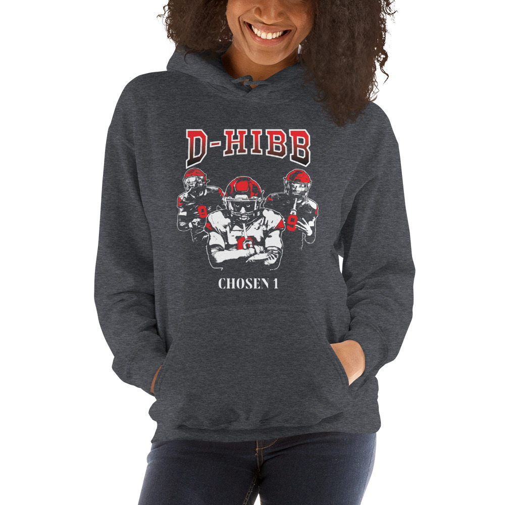 "D-Hibb" by Devin Hibbitt Hoodie, White Logo