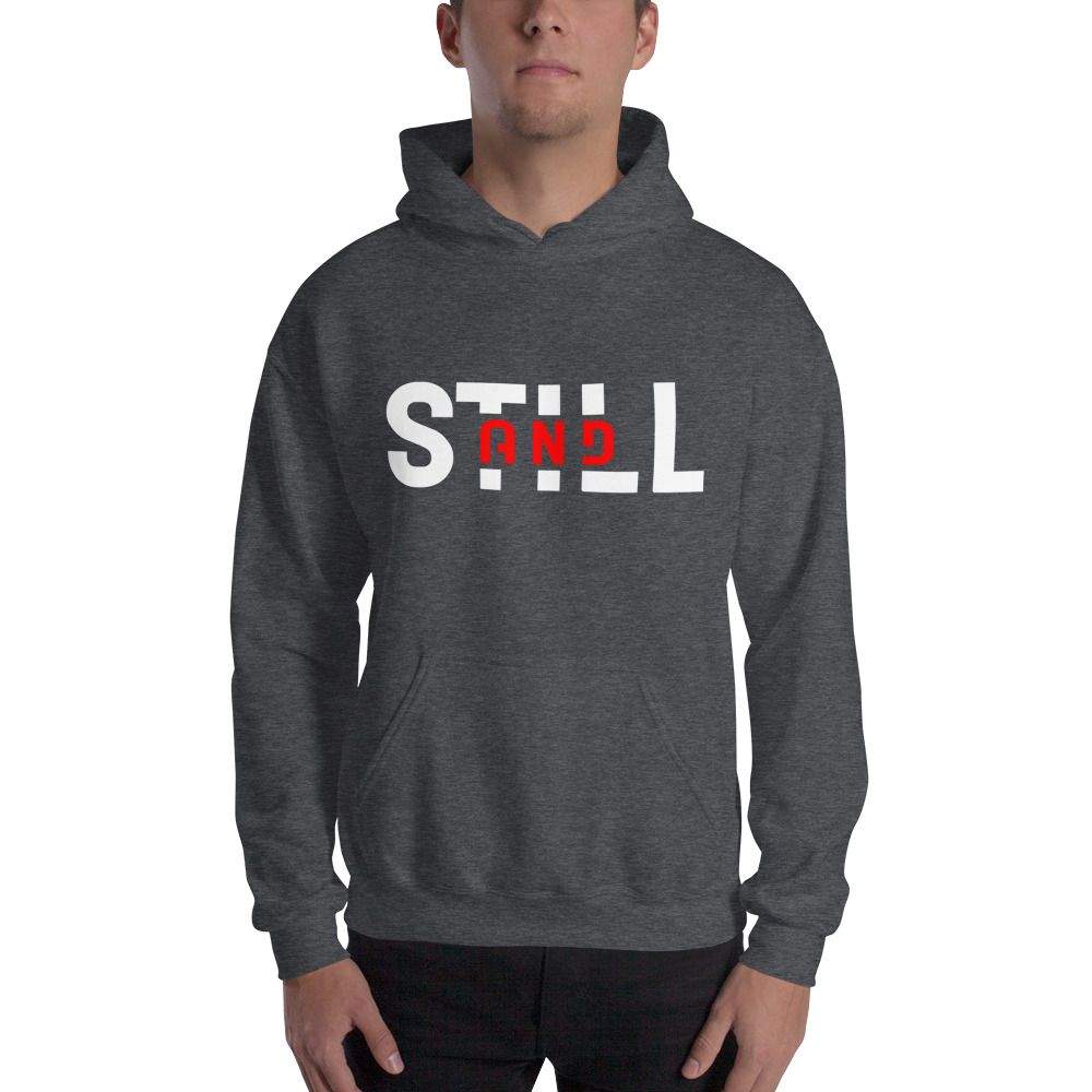 "And Still" by Tori Reid Hoodie, White Logo