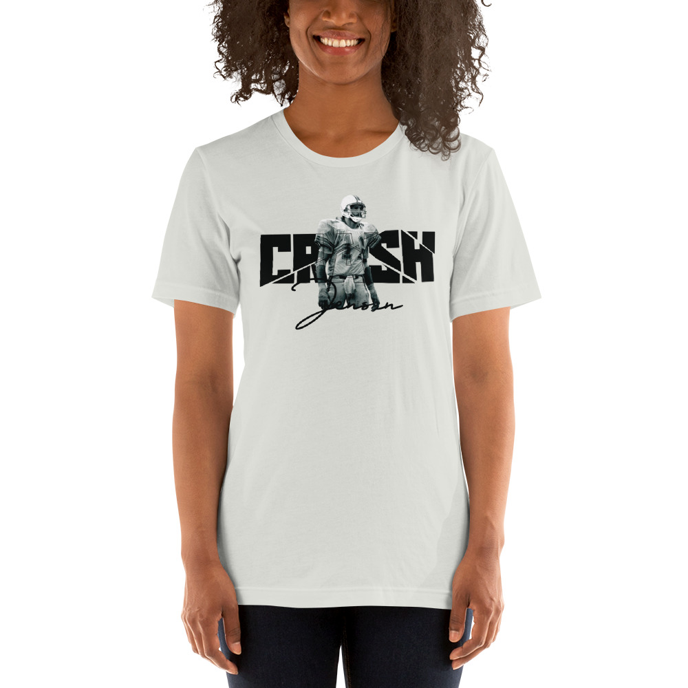 Female Jim Jensen CRASH Women's TShirt, Black Logo MILLIONS