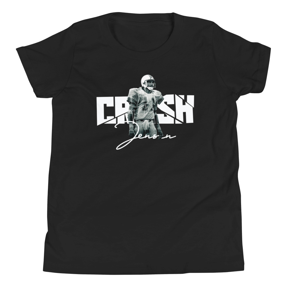 Jim Jensen CRASH Youth TShirt, White Logo MILLIONS