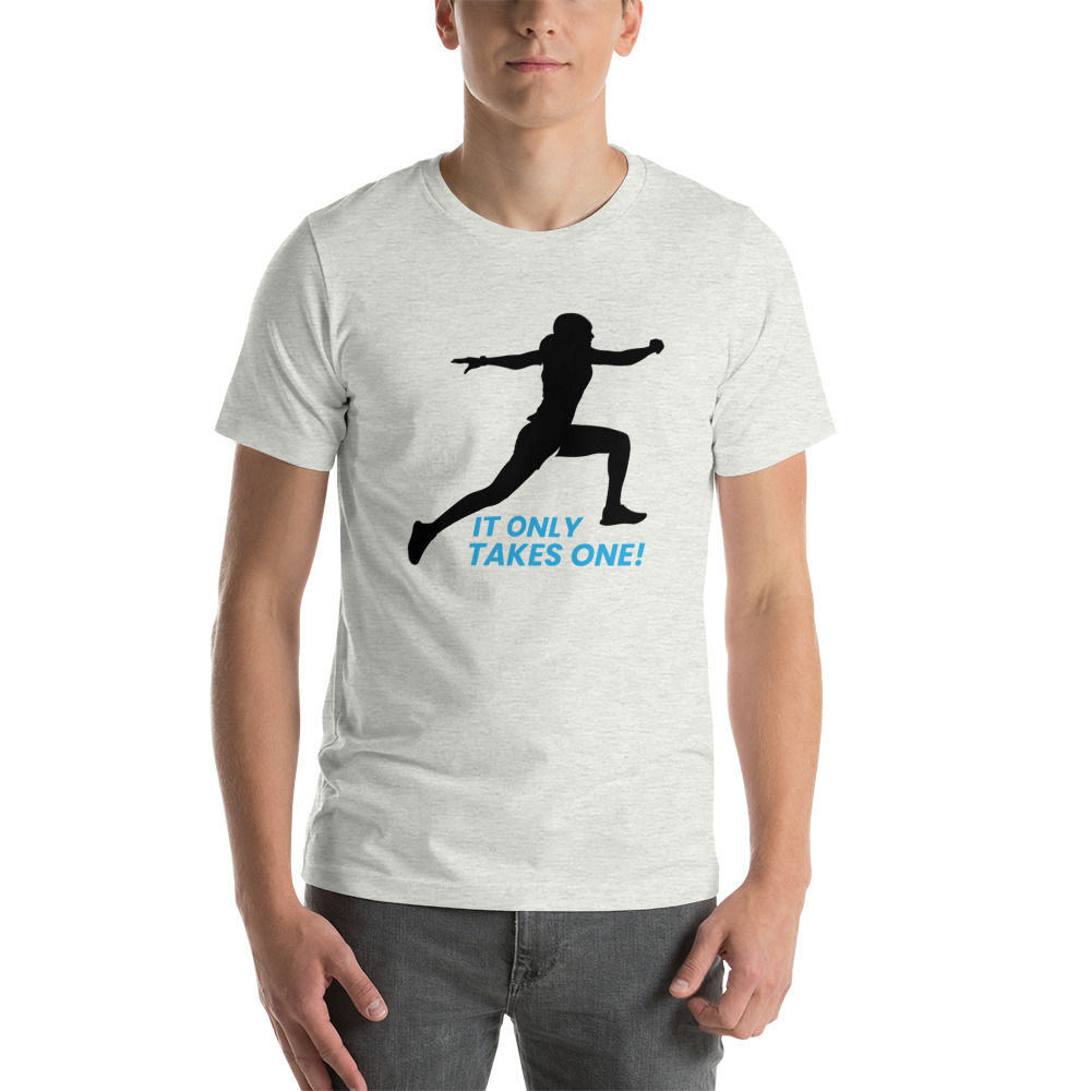 “It Only Takes One!” ’s T-Shirt, Black Logo