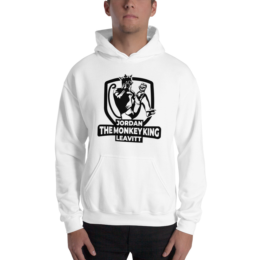 The Monkey King by Jordan Leavitt ’s Hoodie, Black Logo