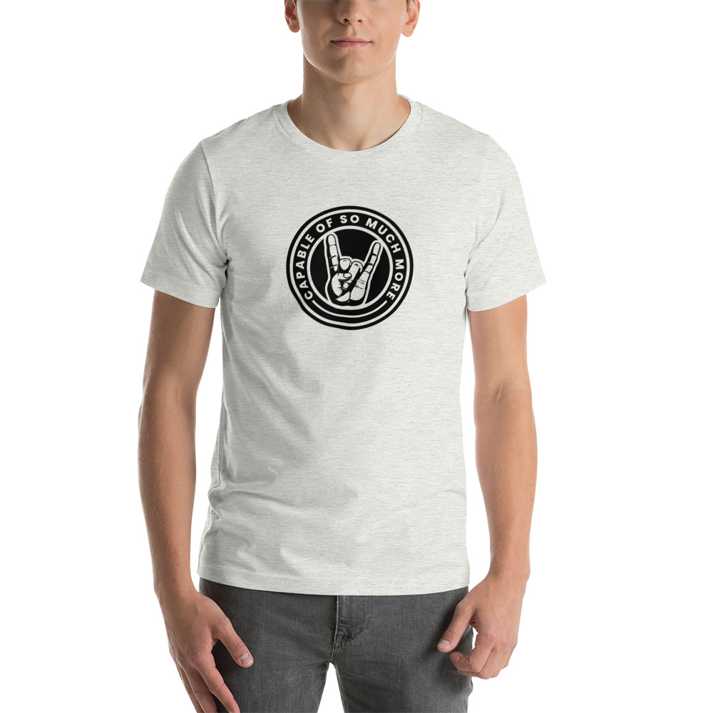 "Capable of So Much More" by Grace Jenkins Shirt, Black Logo