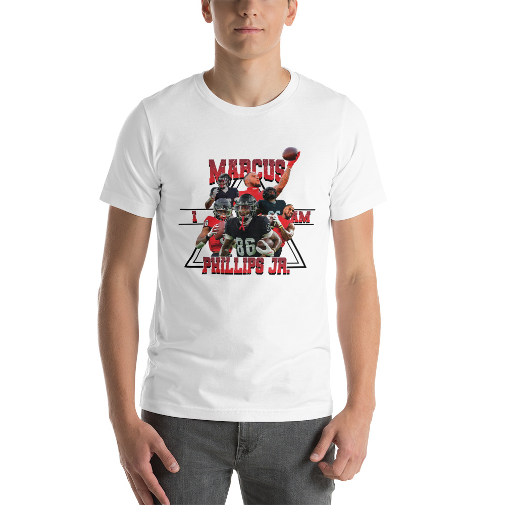 I am Marcus Phillips Jr  T-Shirt, Black Logo
