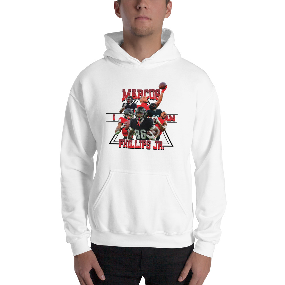 I am Marcus Phillips Jr  Hoodie, Black Logo