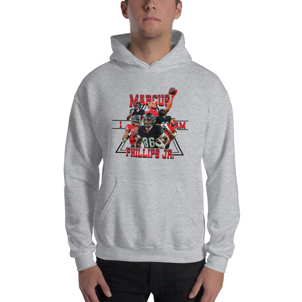 I am Marcus Phillips Jr  Hoodie, Black Logo