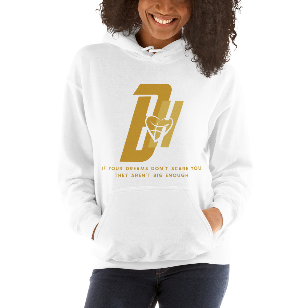 BH by Bria Hartley Hoodie, Mustard Gold Logo