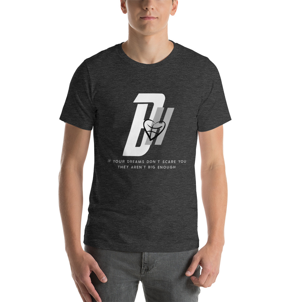 BH by Bria Hartley T-Shirt, White Gray Logo