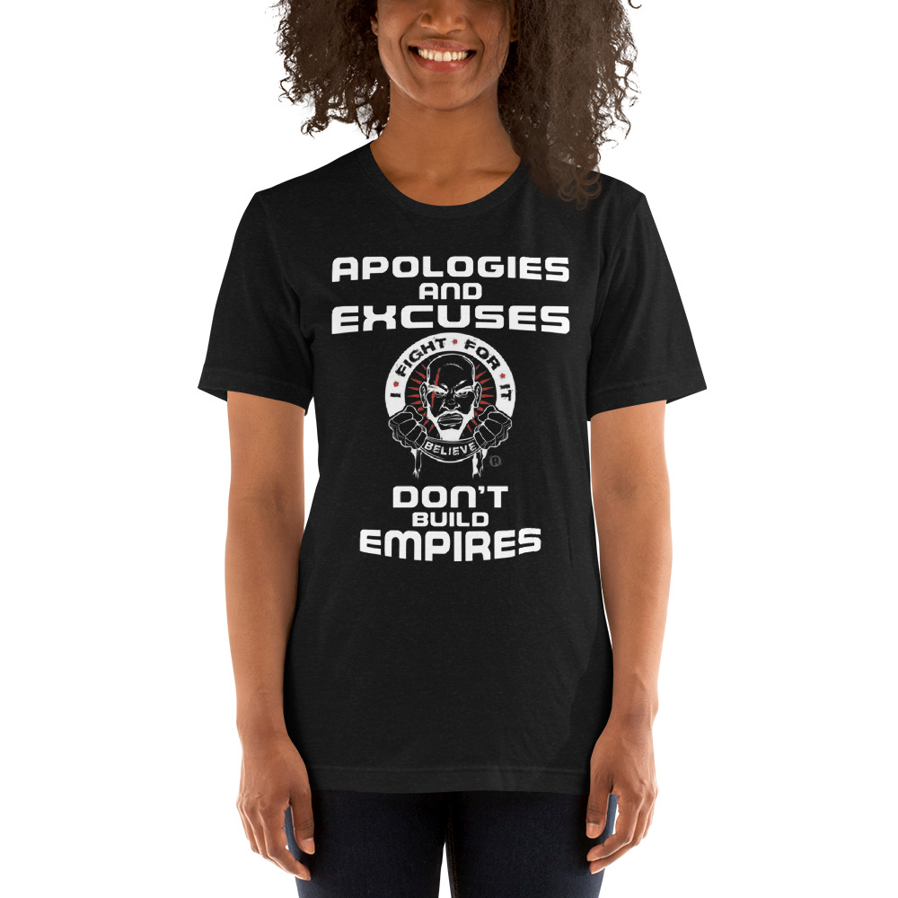 Apologies and Excuses by Luther Smith WO T-Shirt, White Logo