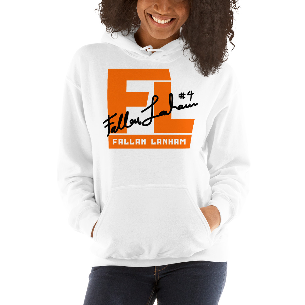 FL#4 by Fallan Lanham Hoodie, Black Logo