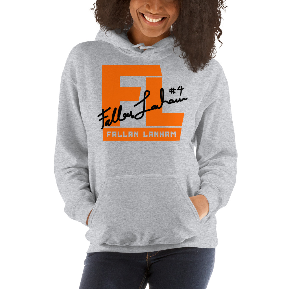 FL#4 by Fallan Lanham Hoodie, Black Logo