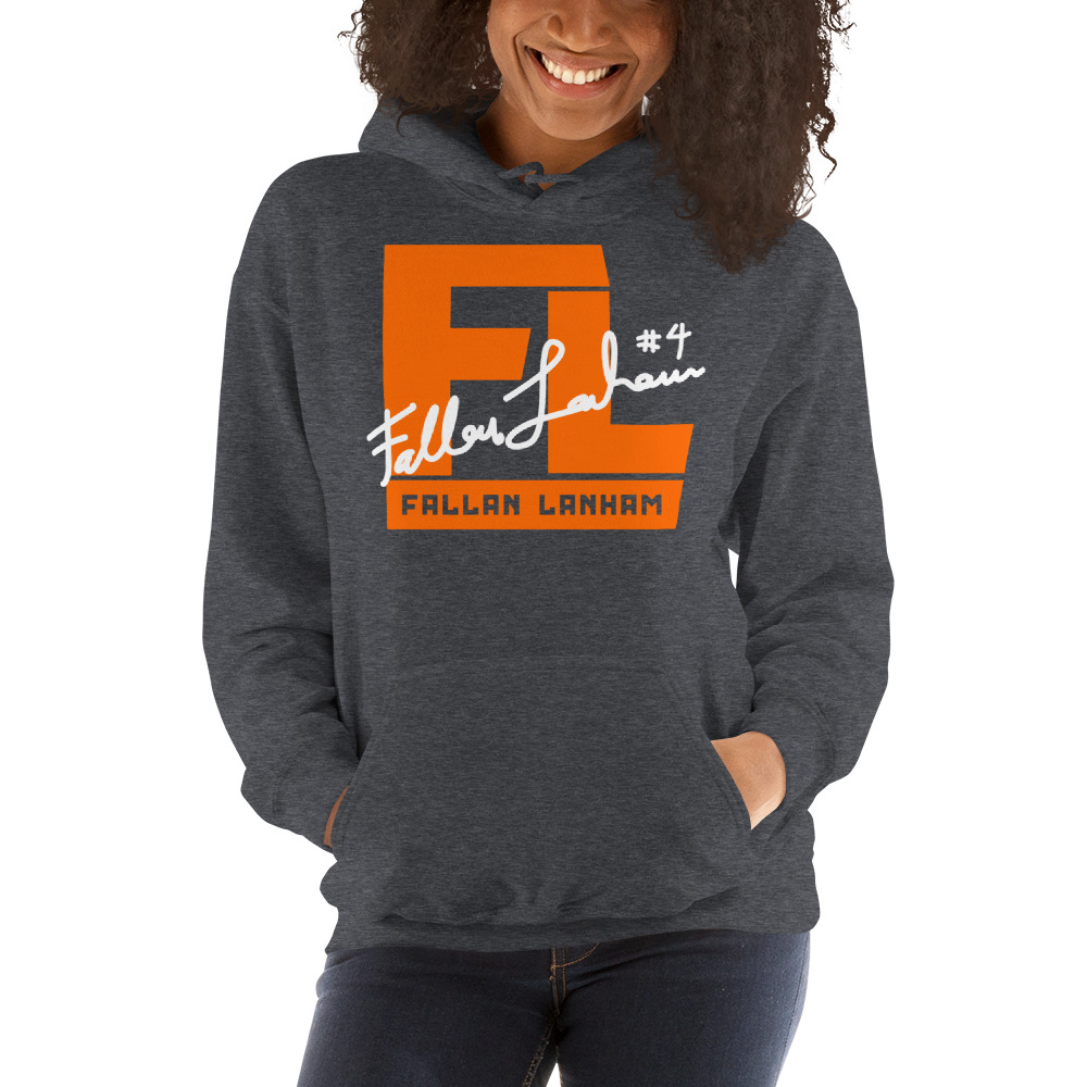 FL#4 by Fallan Lanham Hoodie, White Logo