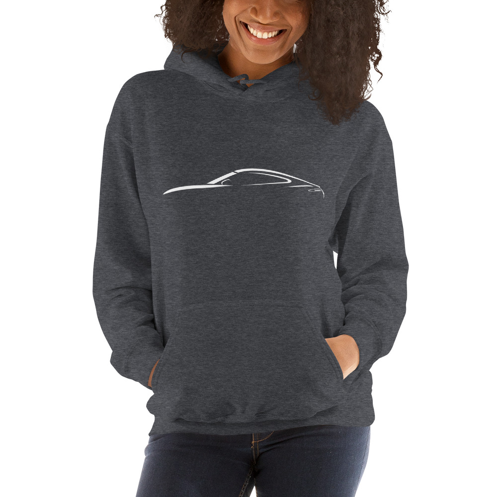 "Car" by Christopher Ro Hoodie, White Logo