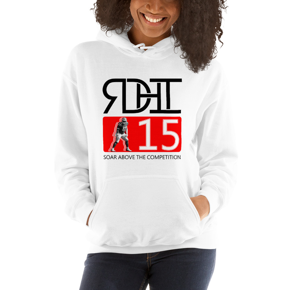 "RDH II 15" by Robert Hentz Women's Hoodie, Black Logo