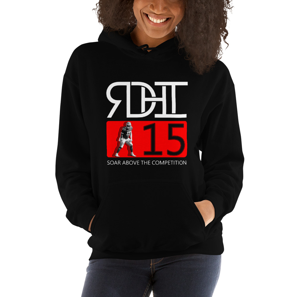 "RDH II 15" by Robert Hentz Hoodie, White Logo