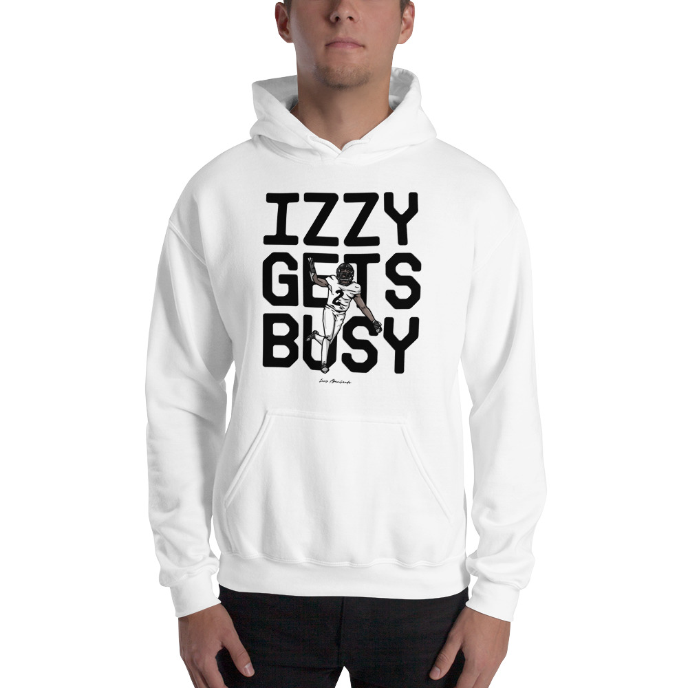 "Izzy Gets Busy" by Izzy Abanikanda, Hoodie