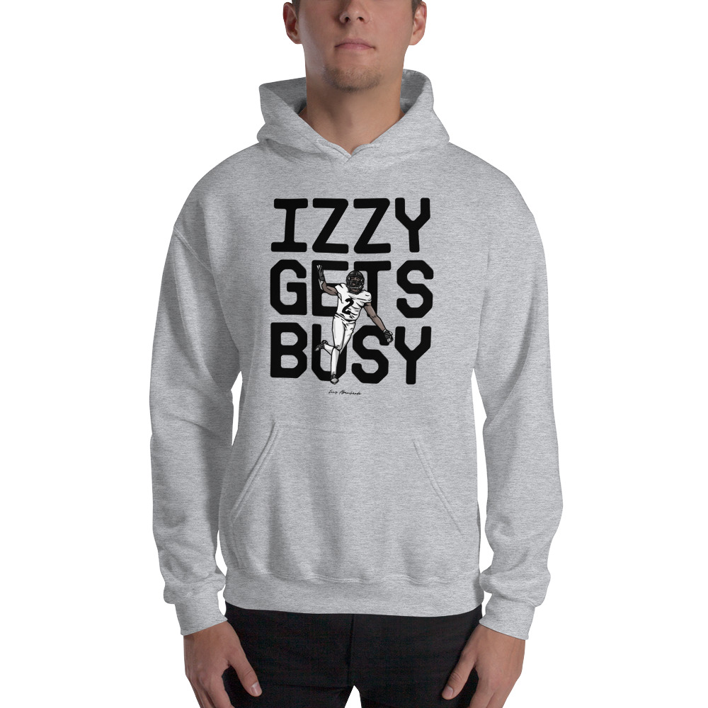 "Izzy Gets Busy" by Izzy Abanikanda, Hoodie