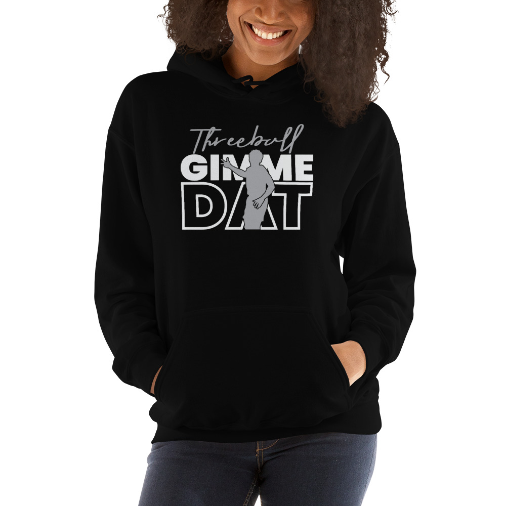 "Threeball" Noah Locke Hoodie, White Logo