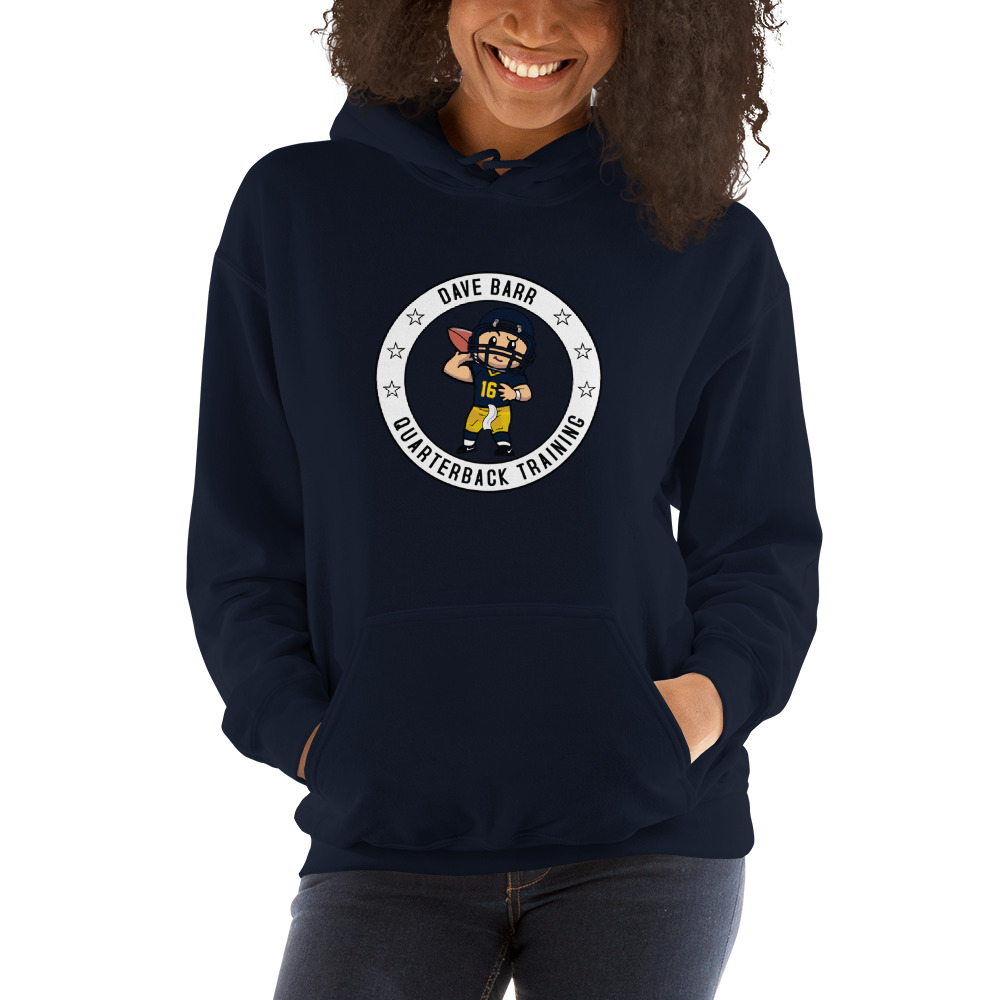 "Quarterback Training" by Dave Barr Hoodie
