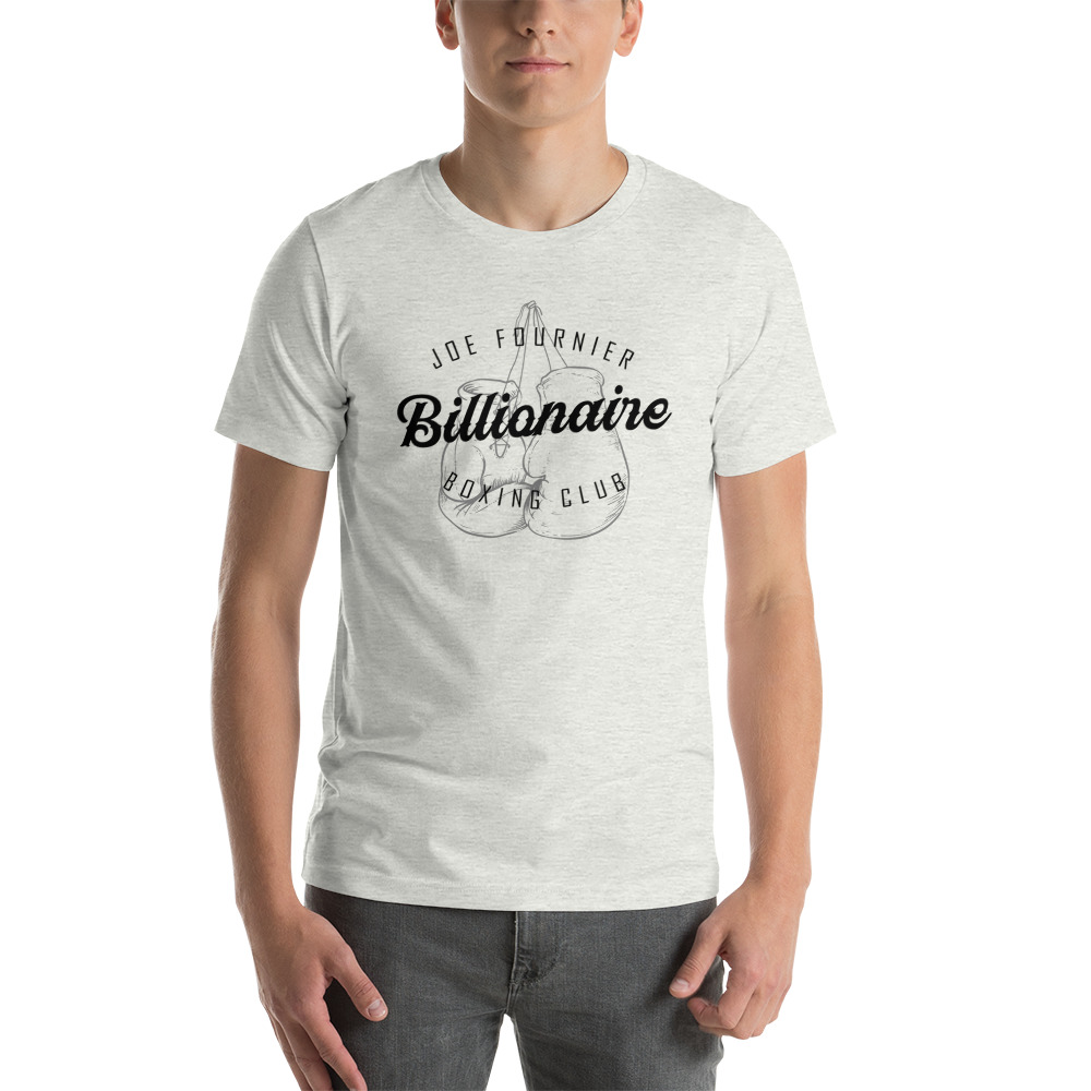 Billionaire Boxing Club by Joe Fournier T-Shirt, White Logo