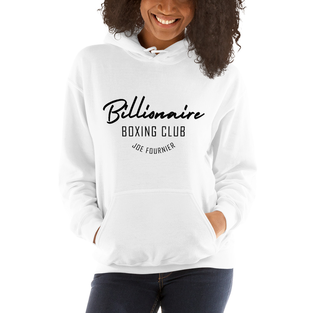 Billionaire Boxing Club II by Joe Fournier Hoodie, White Logo