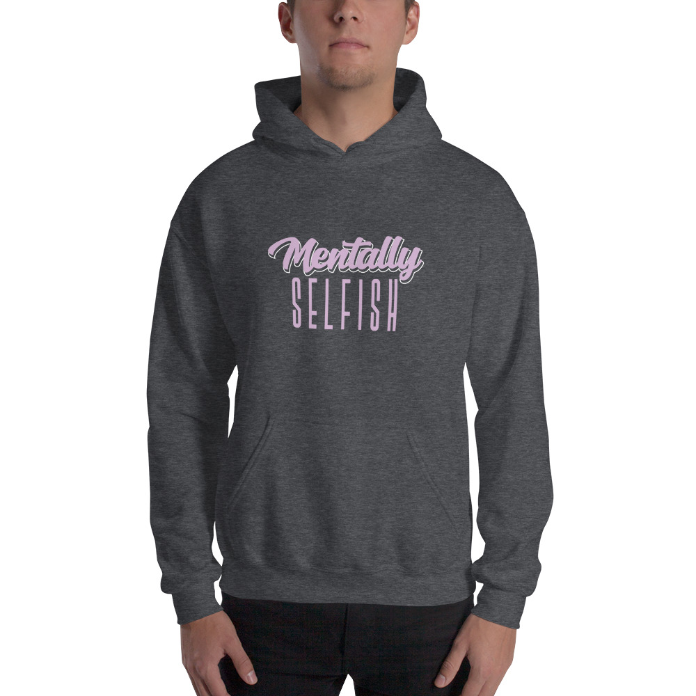 "Mentally Selfish" by Kyla Mclaurin Men's Hoodie, Light Logo