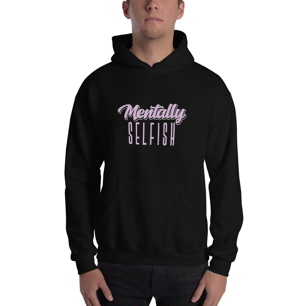 "Mentally Selfish" by Kyla Mclaurin Men's Hoodie, Light Logo