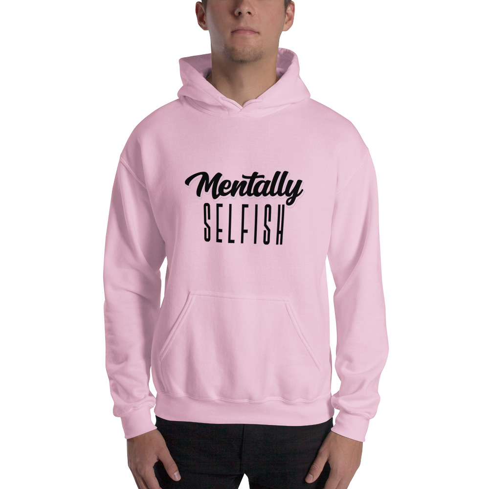 "Mentally Selfish" by Kyla Mclaurin Men's Hoodie, Dark Logo