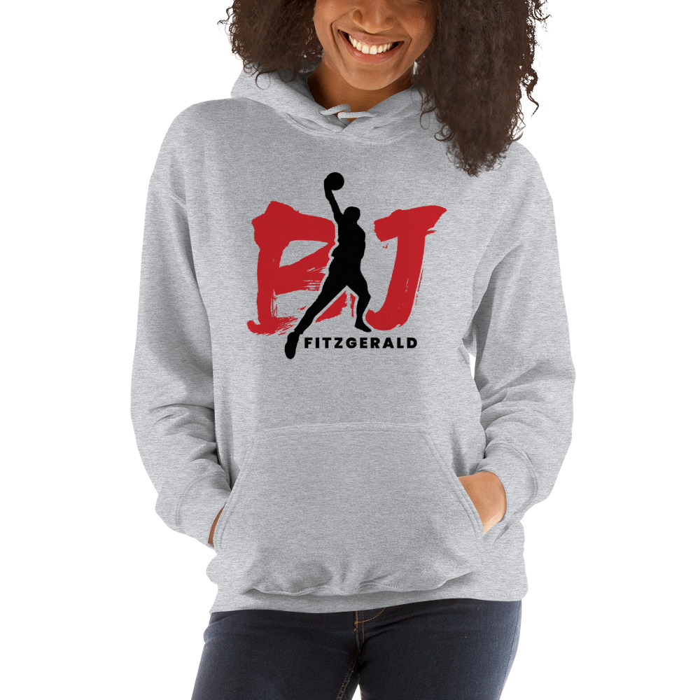 "BJ" by BJ Fitzgerald Hoodie, Black Logo