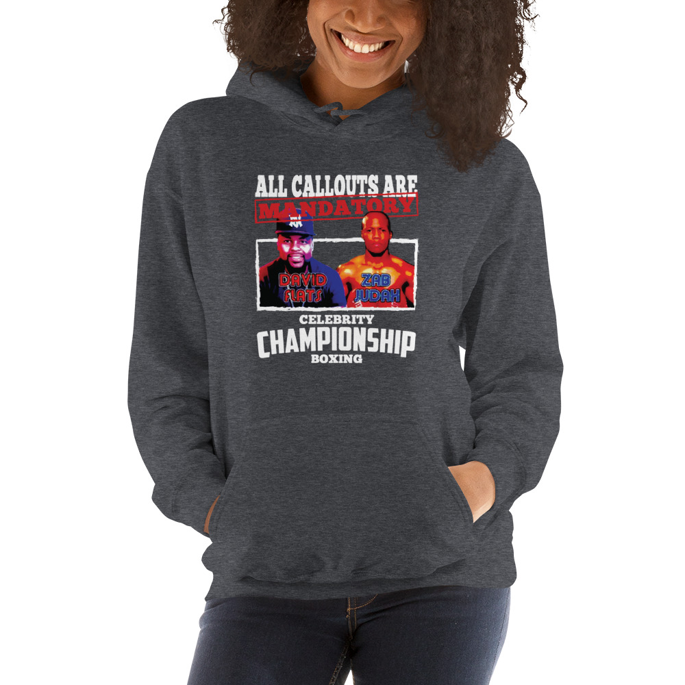 Celebrity Championship Boxing by David Sparks ’s Hoodie,, White Logo