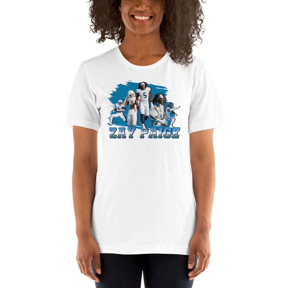 Isiah “Zay” Paige Women’s T-Shirt, Black Logo
