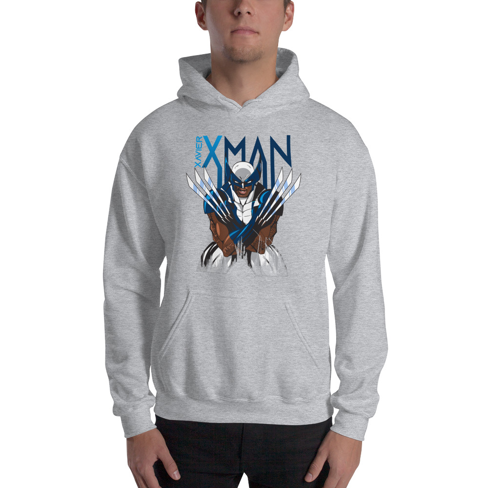 XMAN by Xavier Rhodes Hoodie, Black Logo