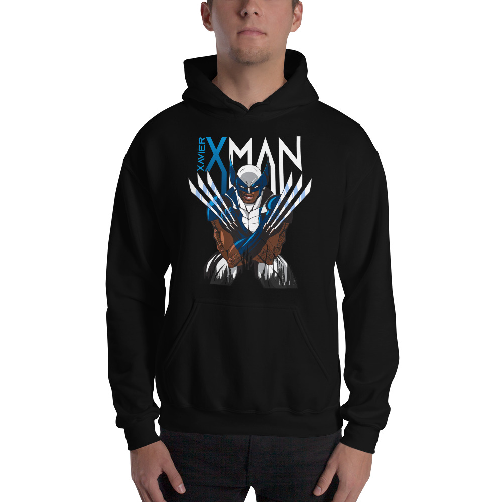 XMAN by Xavier Rhodes Hoodie, White Logo