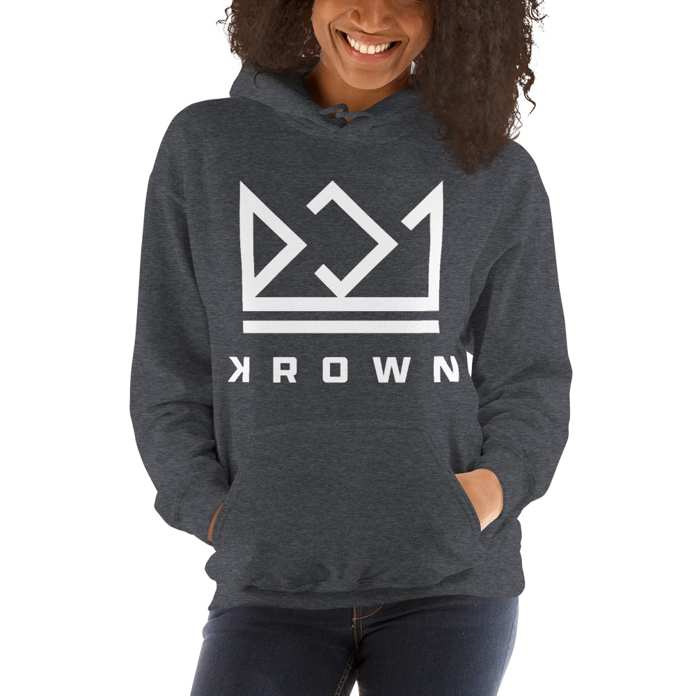 "Krown” by Darius Joiner Hoodie, White Logo