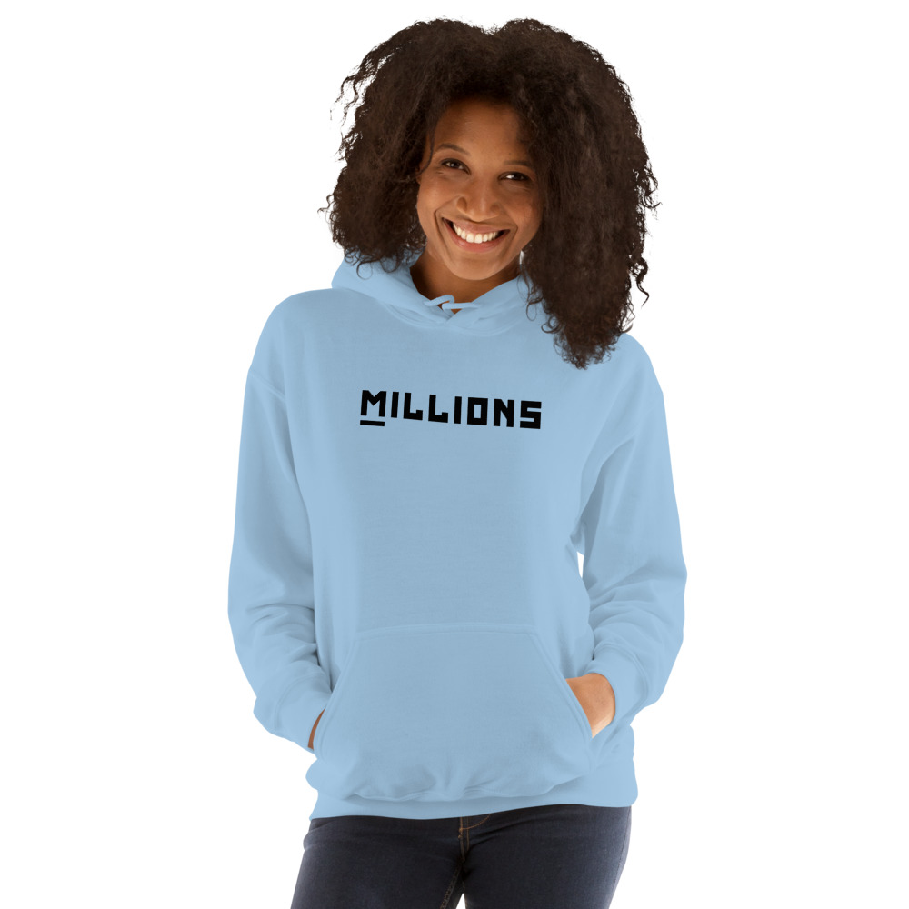Millions Hoodie, Black Logo