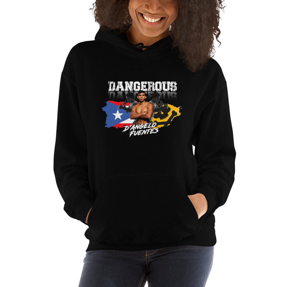 D'Angelo Fuentes Graphic Hoodie, White Logo