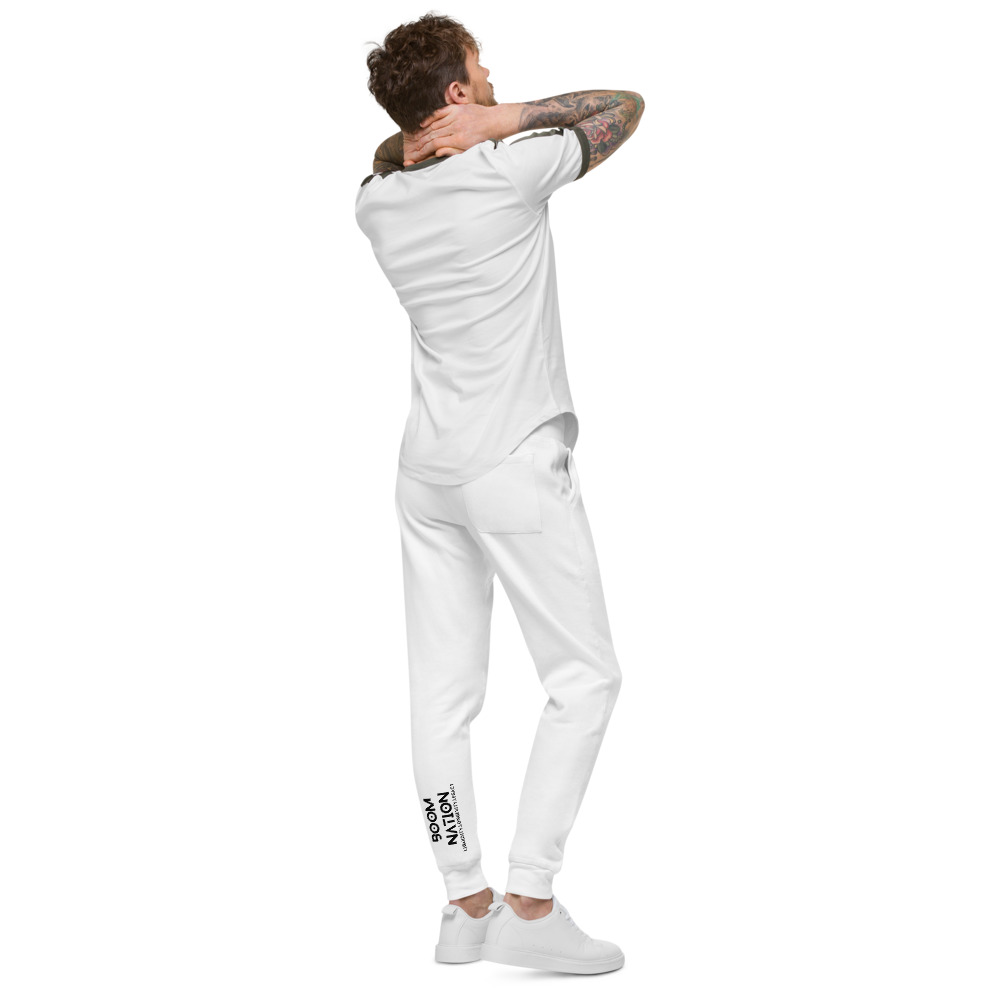 "Boom Nation" by Jihad Edmond Joggers, Black Logo