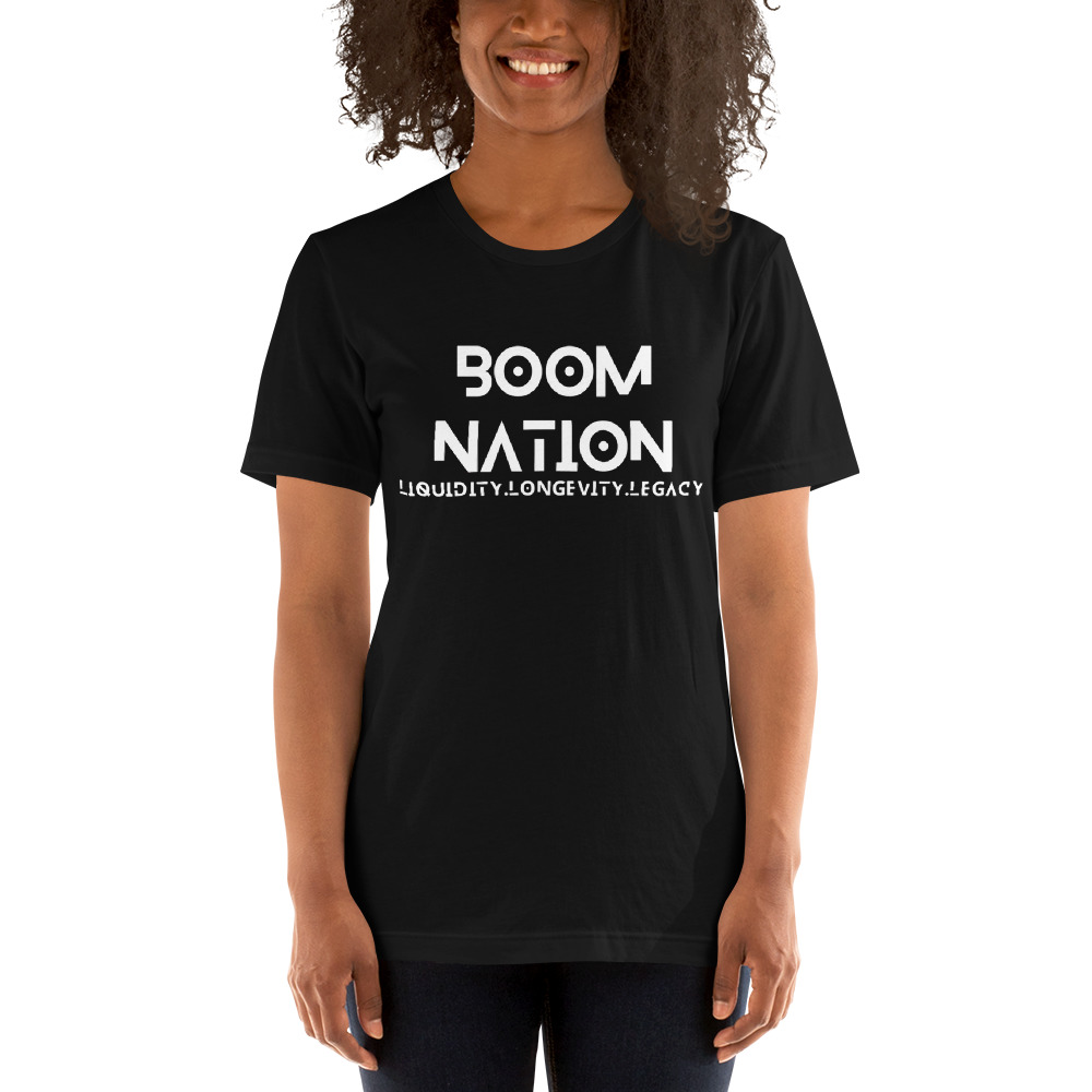"Boom Nation" by Jihad Edmond Shirt, White Logo