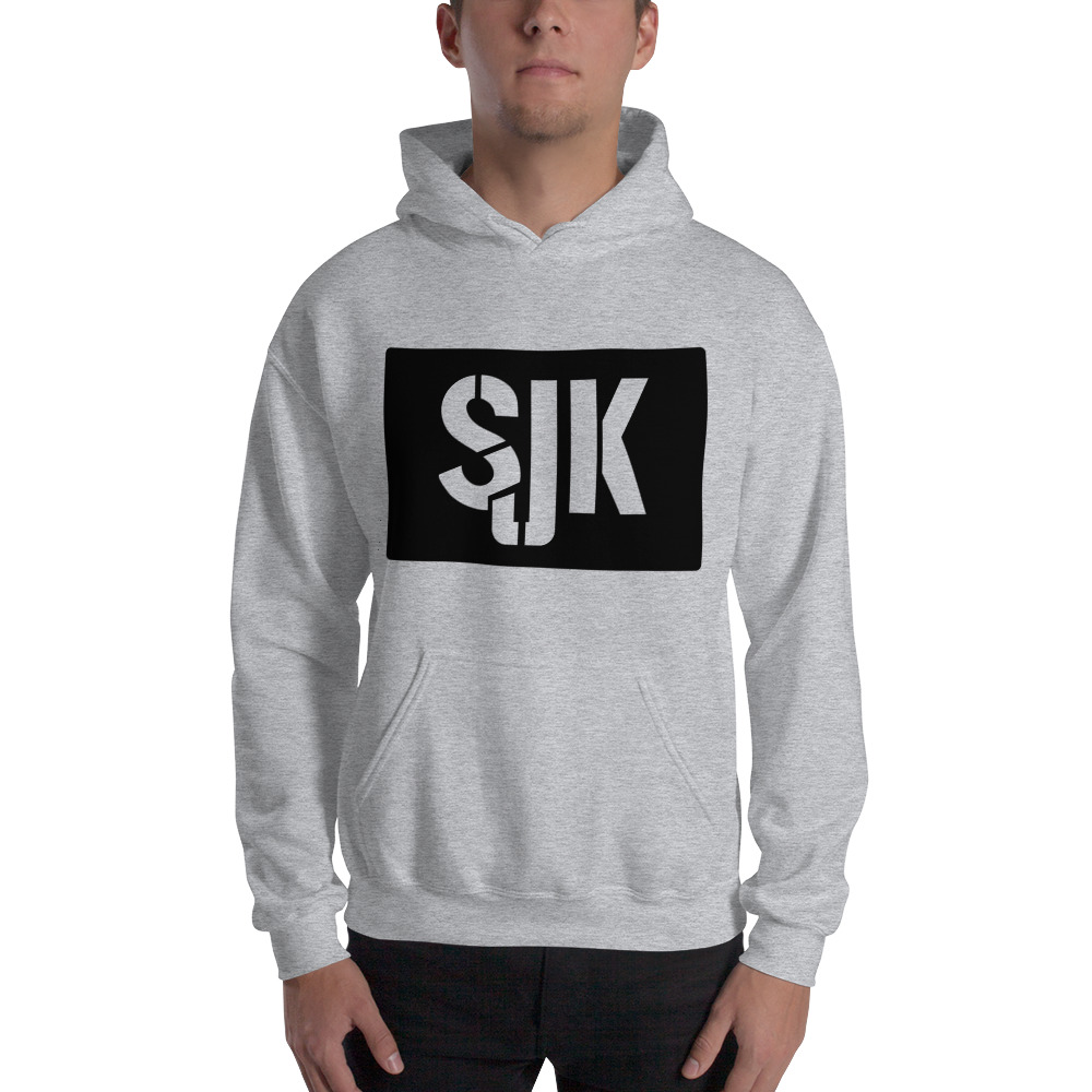 "SJK" by Sawyer Keyes Hoodie, Black Logo