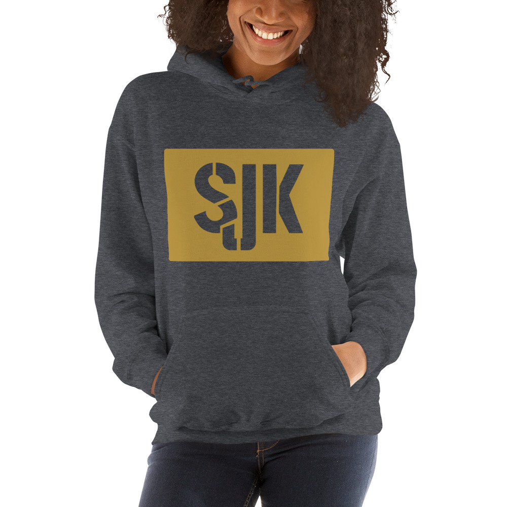 "SJK" by Sawyer Keyes Hoodie, Gold Logo