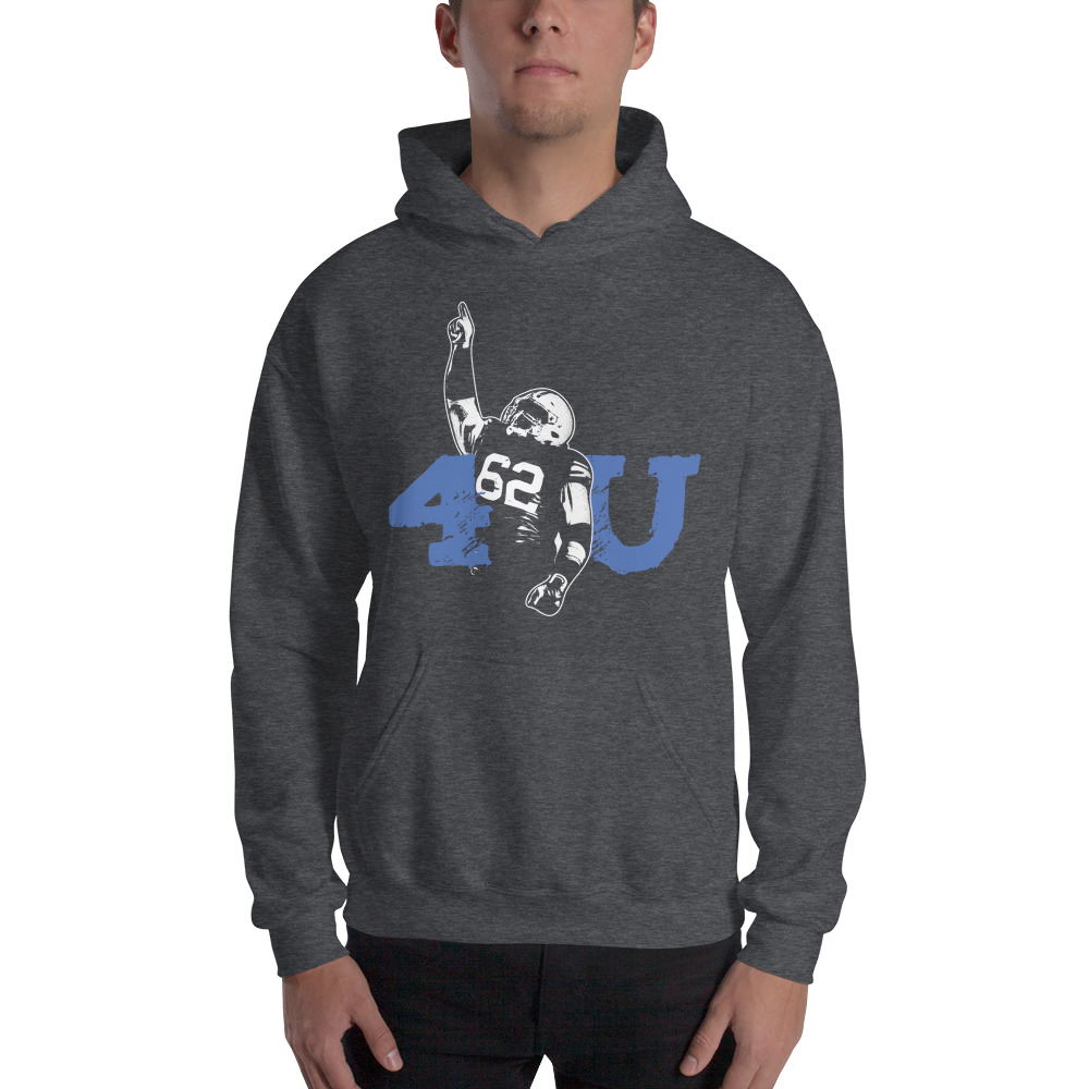 "4U" by Atunaisa Mahe Hoodie, Light Logo