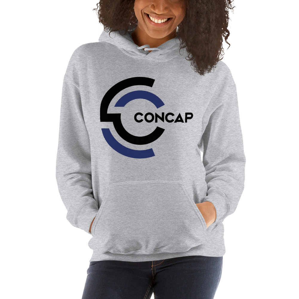 "Concap" by Connor Capece Hoodie, Black Logo