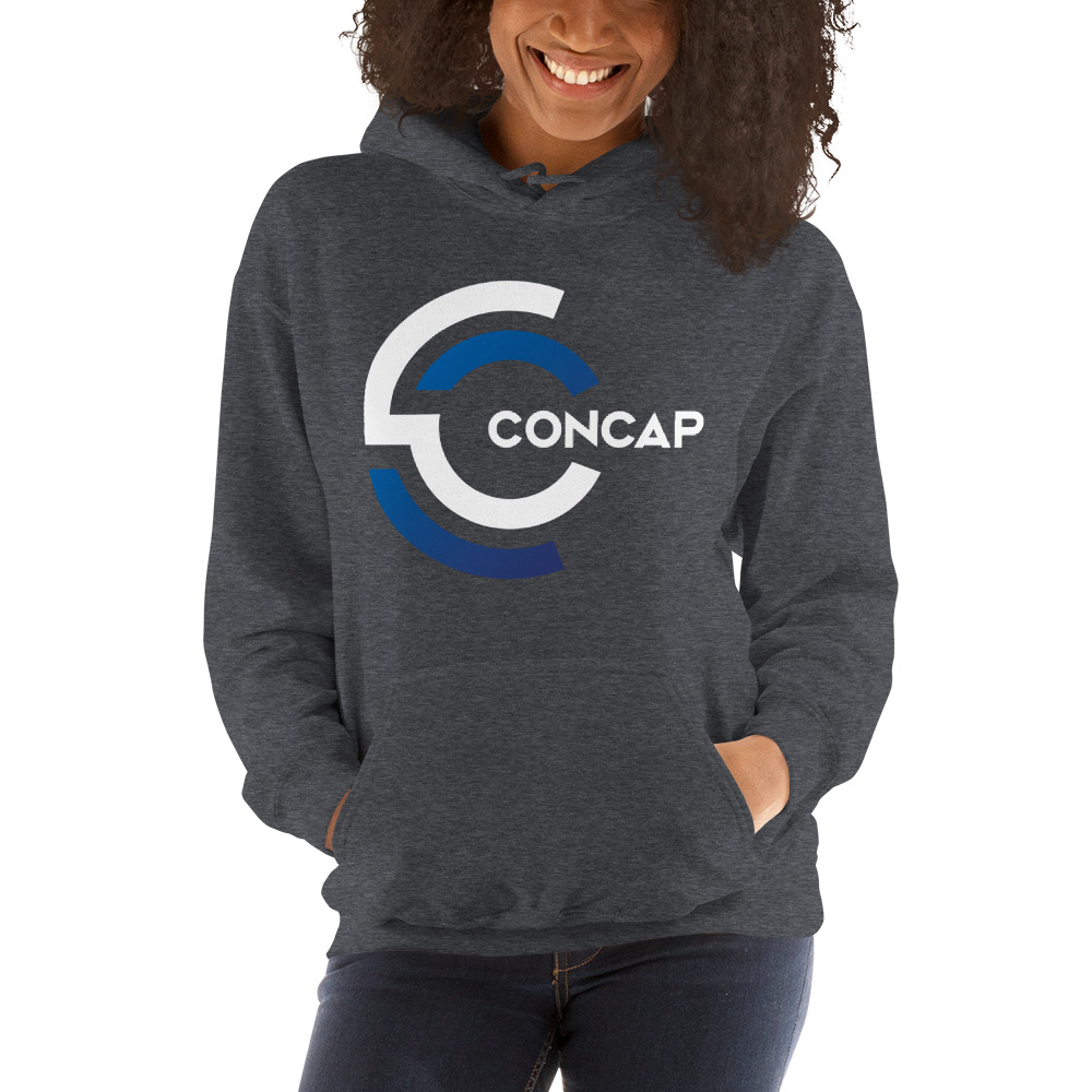 "Concap" by Connor Capece Hoodie, White Logo
