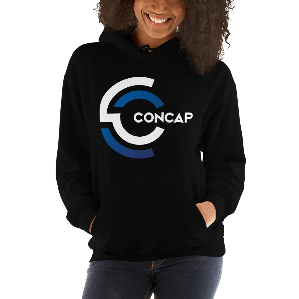 "Concap" by Connor Capece Hoodie, White Logo