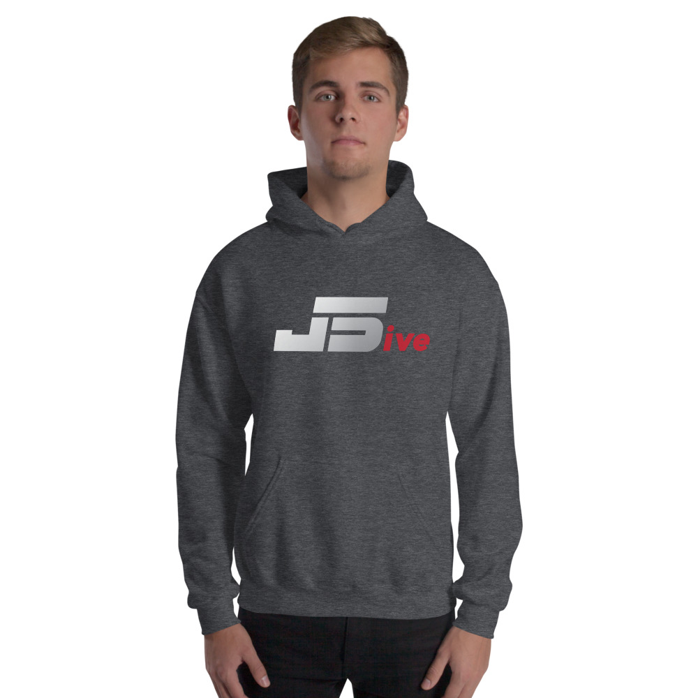 "J5ive" by Jamaal Mitchell Hoodie, White Logo