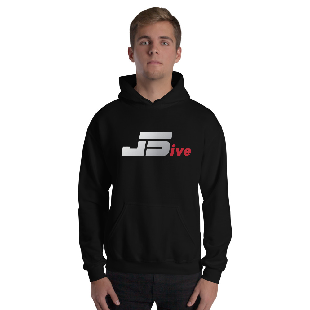 "J5ive" by Jamaal Mitchell Hoodie, White Logo